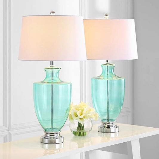 Desiree 30-Inch H Glass Table Lamp