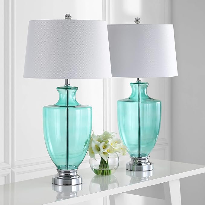 Desiree 30-Inch H Glass Table Lamp