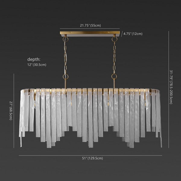 Rosalana Glass Chandelier