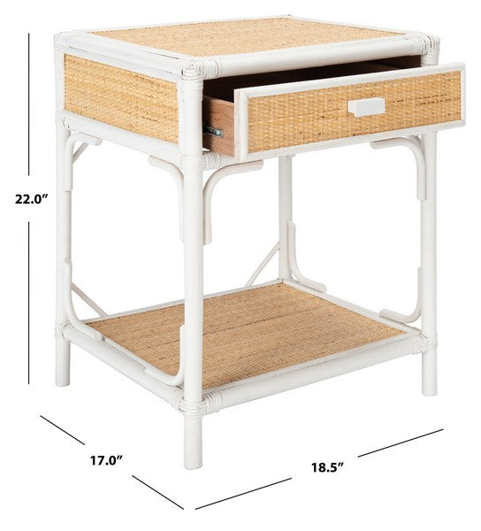 Roya 1 Drawer 1 Shelf Nightstand