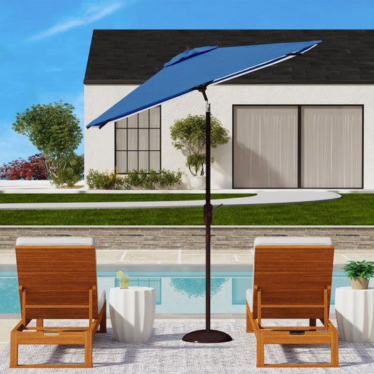 Athens 7.5 Ft Square Crank Umbrella