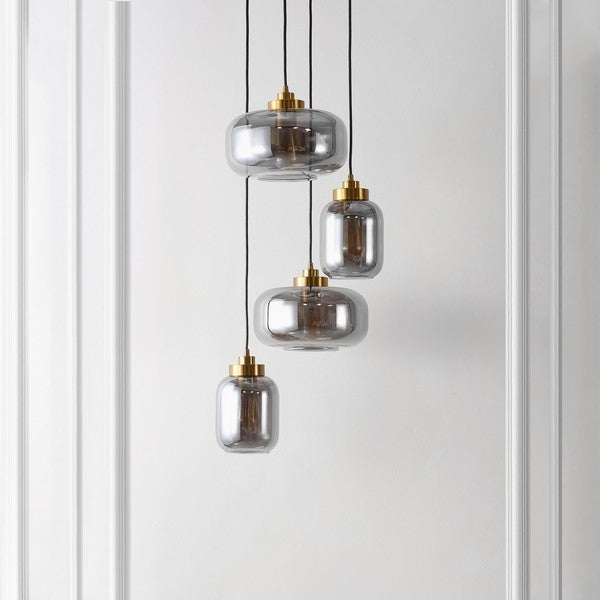Equinox Glass/Iron Pendant