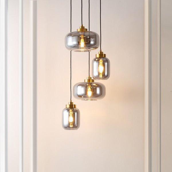 Equinox Glass/Iron Pendant