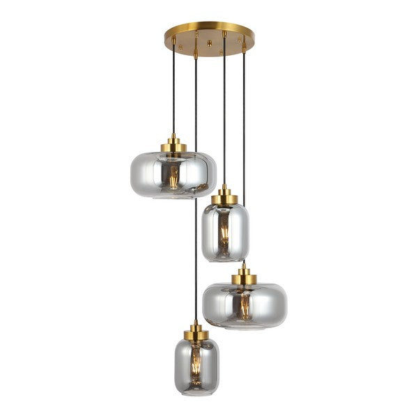 Equinox Glass/Iron Pendant