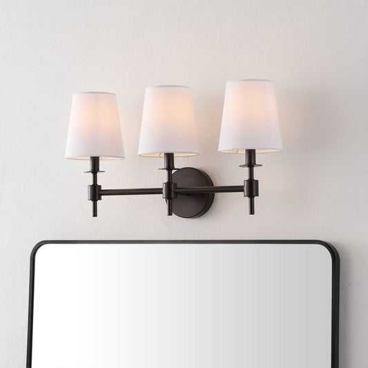 Davielle 3 Light Black Iron Wall Sconce