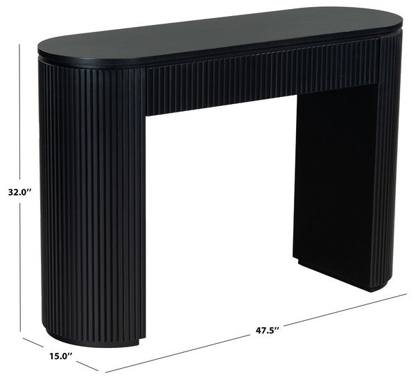Rikki Fluted 1 Drawer Wood Console