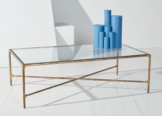 Jessa Rectangle Metal Coffee Table