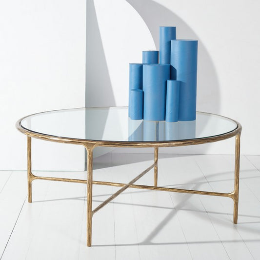 Jessa Round Metal Coffee Table