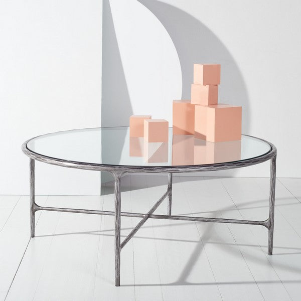 Jessa Round Metal Coffee Table
