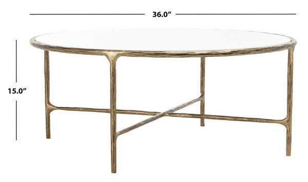 Jessa Round Metal Coffee Table