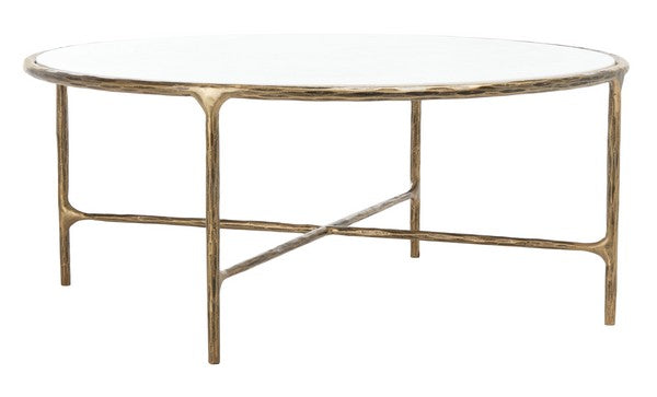 Jessa Round Metal Coffee Table
