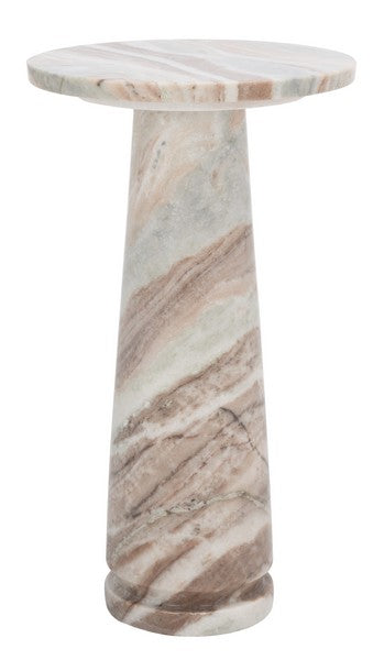 Valentia Round Marble Accent Table