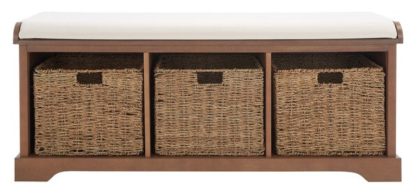 Lonan Wicker Storage Bench