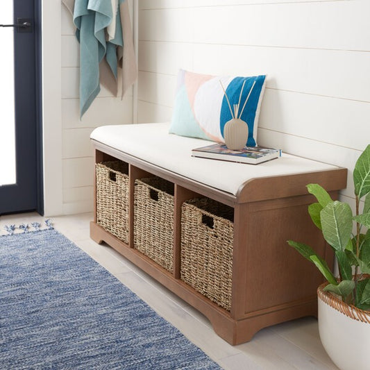 Lonan Wicker Storage Bench