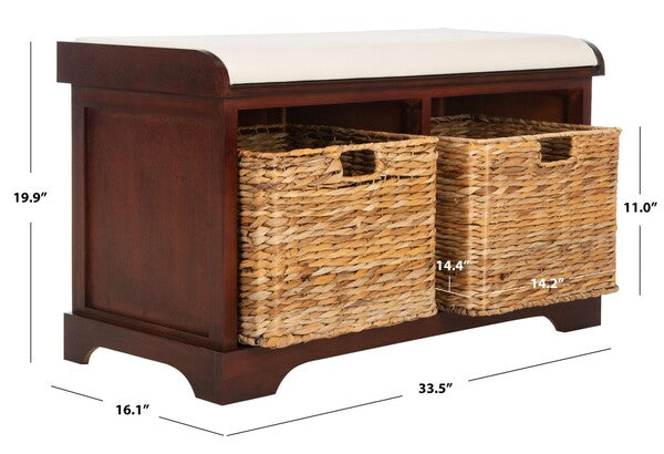 Freddy Wicker Storage Bench