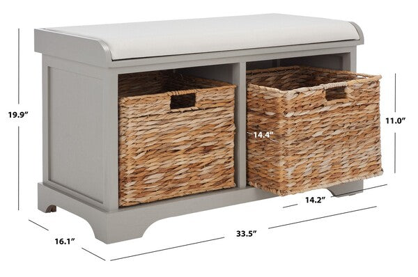 Freddy Wicker Storage Bench