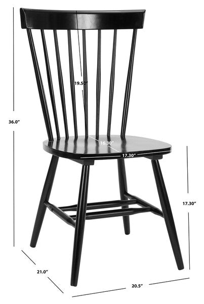 Parker 17" H Spindle Dining Chair Set Of 2