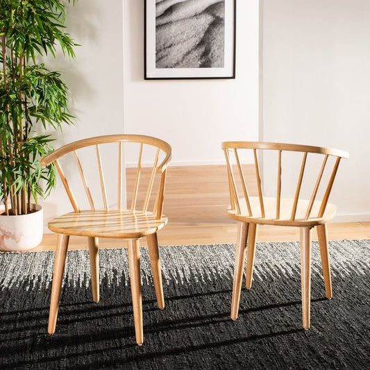 Blanchard 18'' H Curved Spindle Side Chair-Set of 2