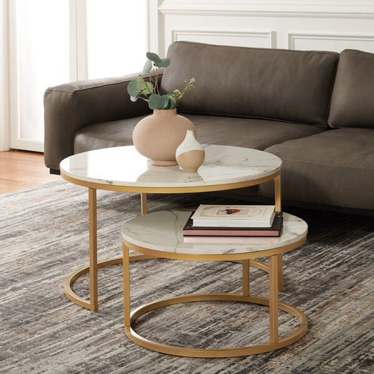 Peppino 2 Round Nesting Coffee Tables