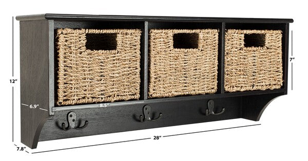 Finley Hanging 3 Basket Wall Rack