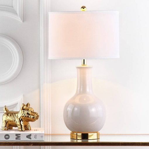 Gray Ceramic Paris Lamp