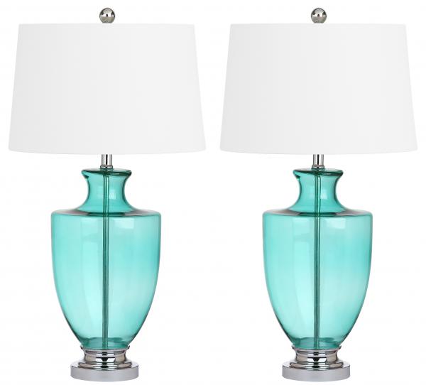 Desiree 30-Inch H Glass Table Lamp