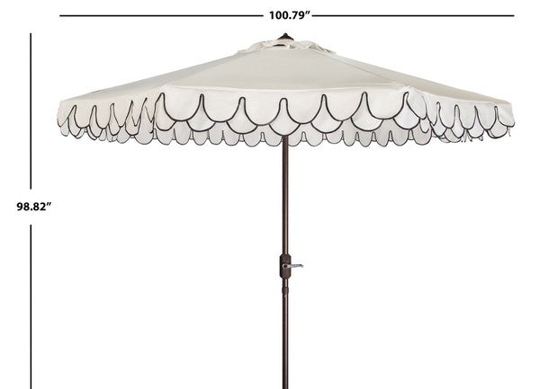 Elegant Valance 9ft Auto Tilt Umbrella