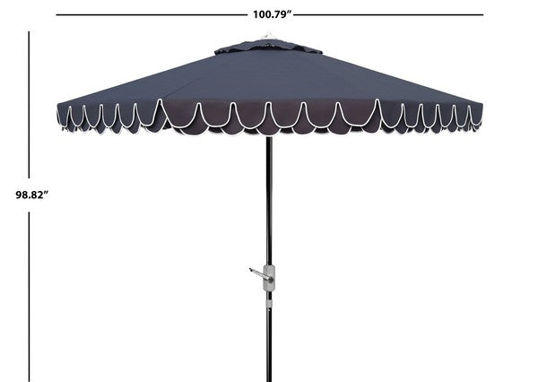 Elegant Valance 9ft Auto Tilt Umbrella