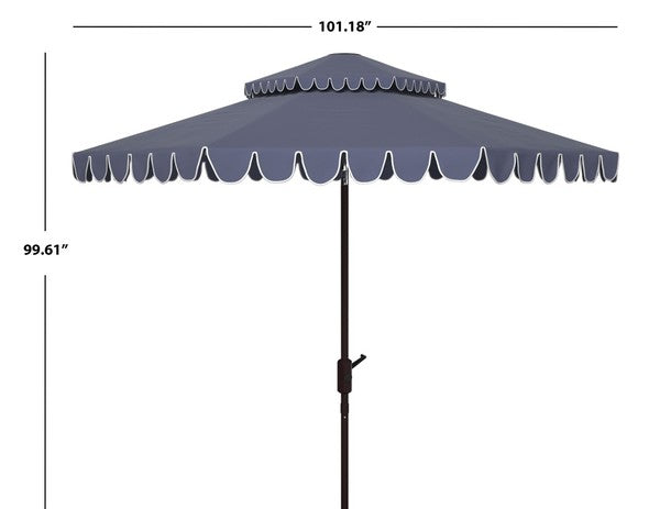 Venice 9ft Round Double Top Crank Umbrella