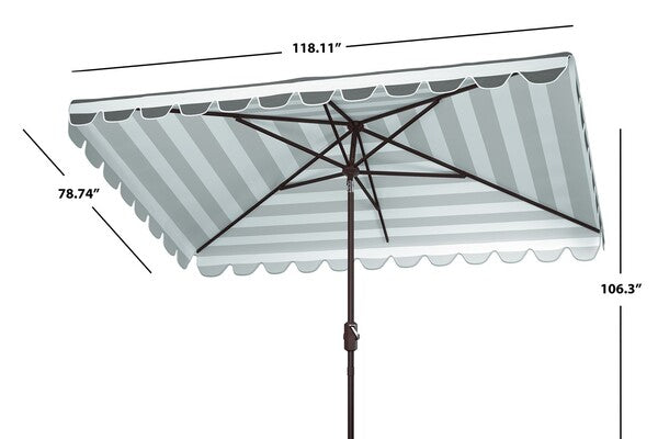 Vienna 6.5 X 10 Ft Rect Crank Umbrella
