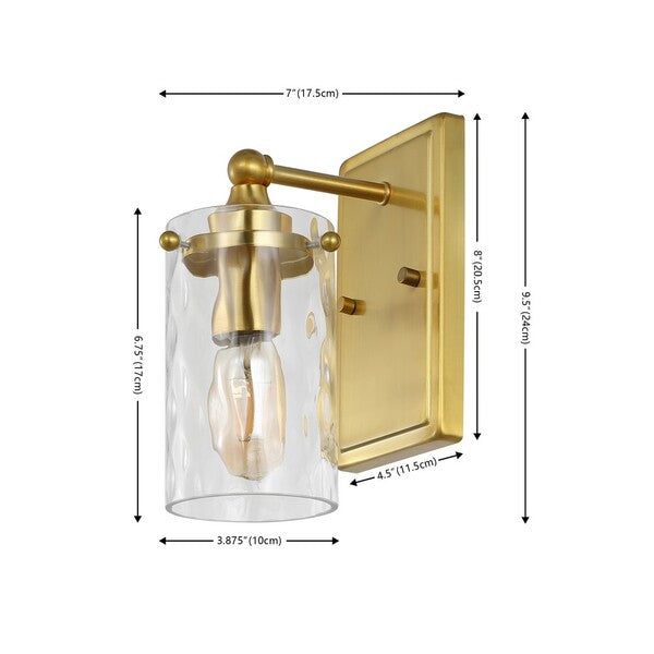 Jobie Brass Iron / Glass Sconce