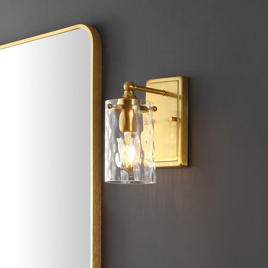 Jobie Brass Iron / Glass Sconce