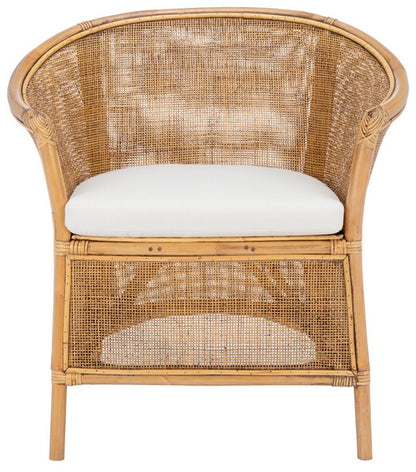Jessica Rattan Accent Chair W / Cushion