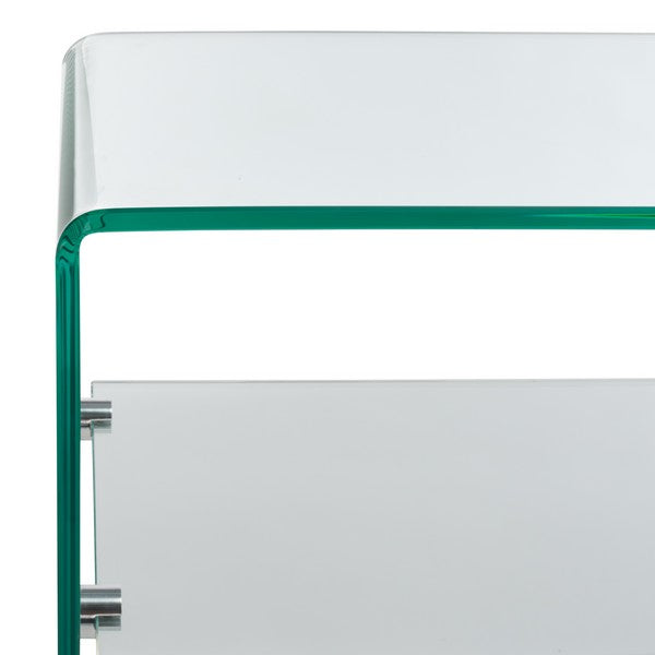 Dash Tempered Glass 1 Shelf Console Table