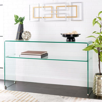 Dash Tempered Glass 1 Shelf Console Table