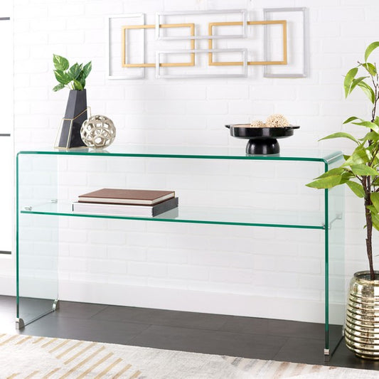 Dash Tempered Glass 1 Shelf Console Table