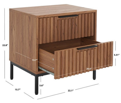 Lylia 2 Drawer Nightstand