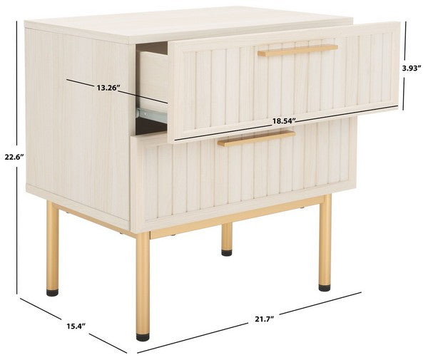 Axelle 2 Drawer Nightstand