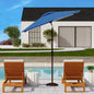 Athens 7.5 Ft Square Crank Umbrella