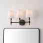 Davielle 3 Light Black Iron Wall Sconce