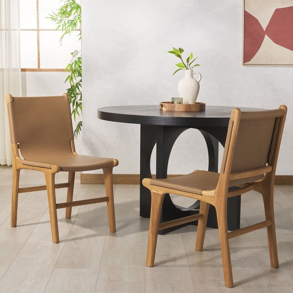 Cassaphina Leather Dining Chair-Set of 2