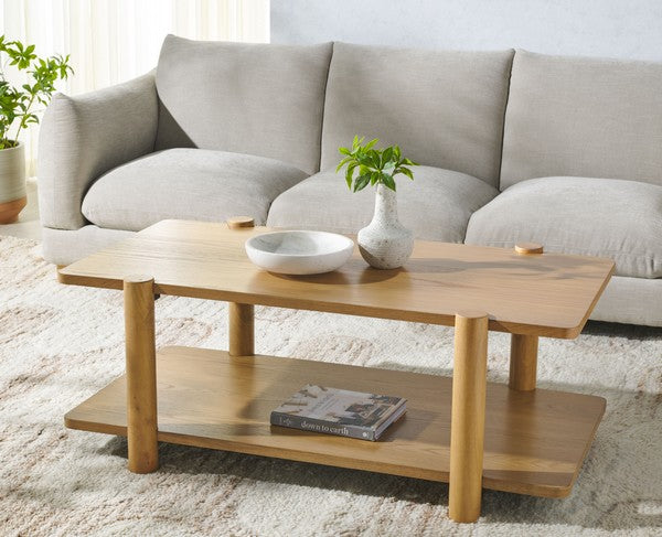 Edisyn 2 Shelf Wood Coffee Table