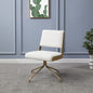 Emmeline Boucle Swivel Office Chair