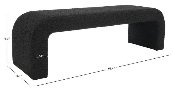 Caralynn Boucle Bench