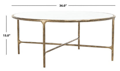 Jessa Round Metal Coffee Table