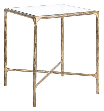 Jessa Forged Metal Square End Table