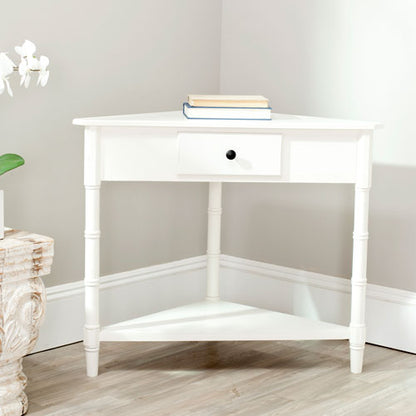 Gomez Corner Table With Storage Drawer