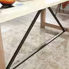Dixon City Executive Desk with Pebbled White Accent Top