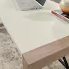 Dixon City Executive Desk with Pebbled White Accent Top