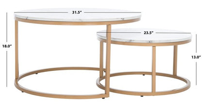 Peppino 2 Round Nesting Coffee Tables